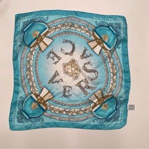 Versace Blue Handkerchief/Pocket Square